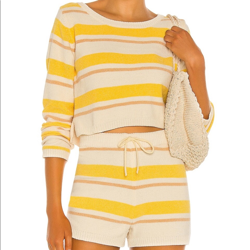 L* space knit set sweater and shorts